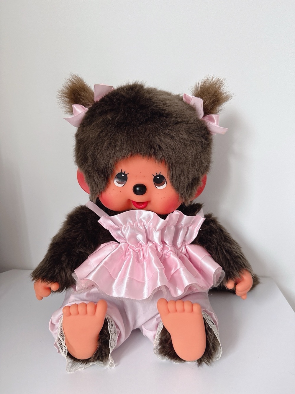Sekiguchi Monchhichi girl plush doll vintage
